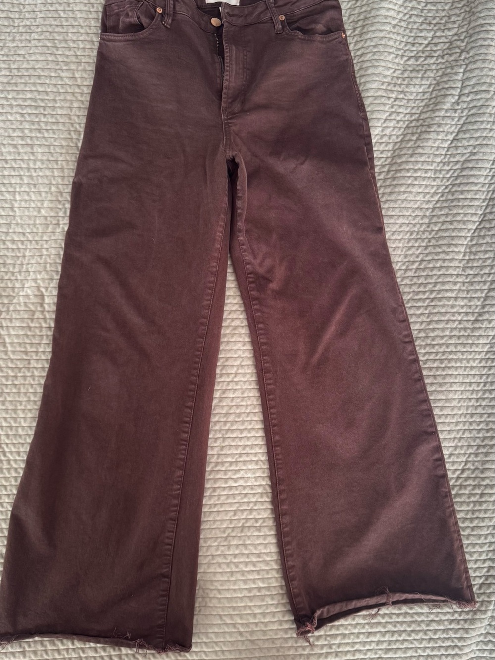 Dear John Wide-Leg Jeans in mocha brown